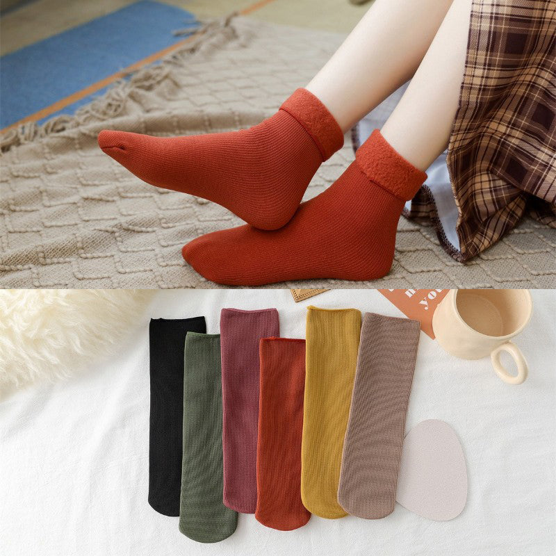 Thickening Winter Soft Velvet Snow Socks