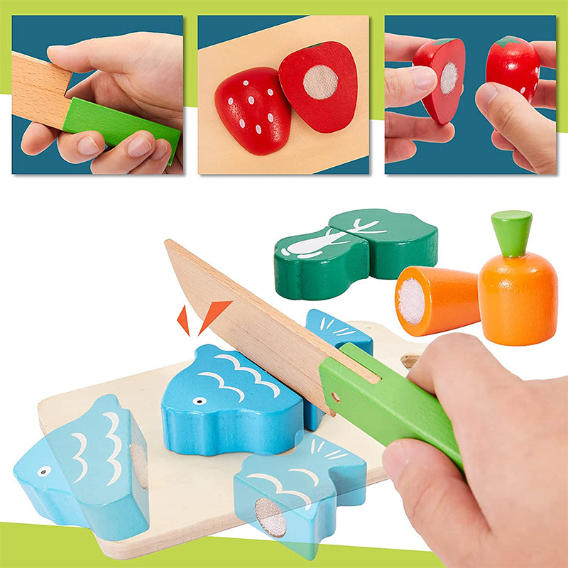 Wooden Play Food Toy（13pcs）