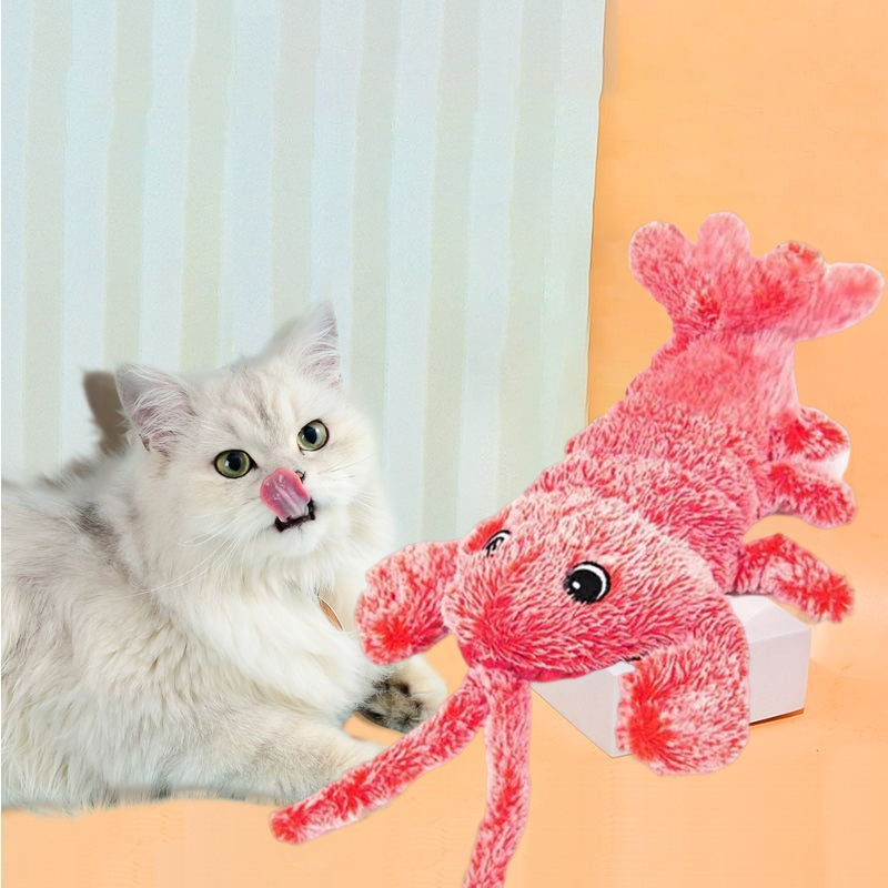 Plush Jumping Shrimp Faux Lobster