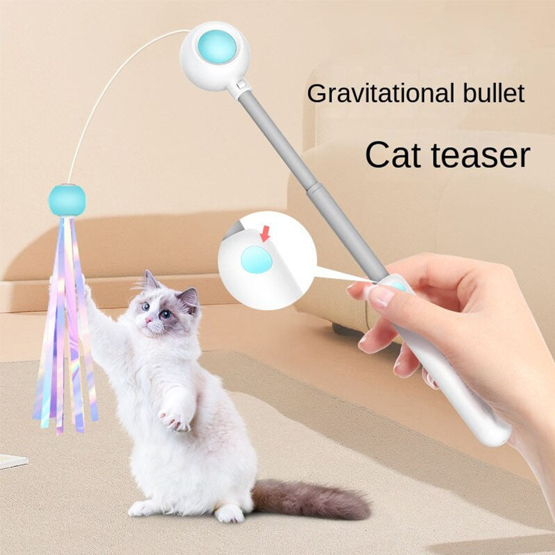 Pet Telescopic Laser Teasing Stick