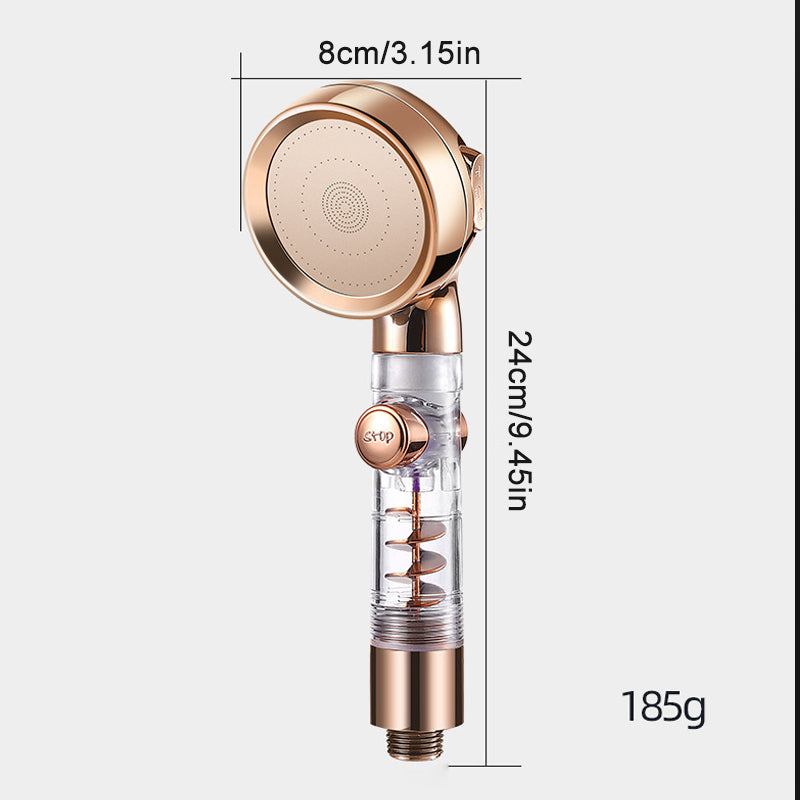 3 Mode Adjustable Turbocharged Shower