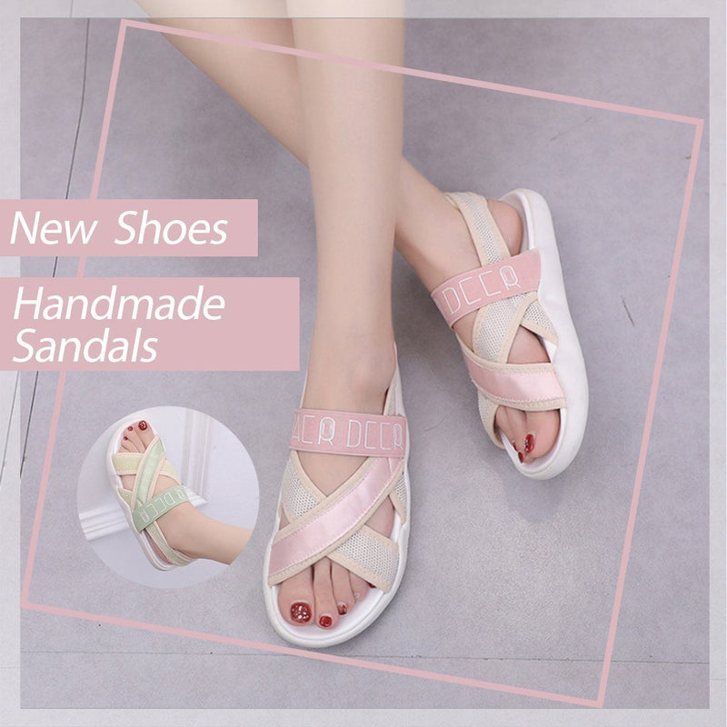 Peep Toe Comfortable Sport Casual Flat Sandals