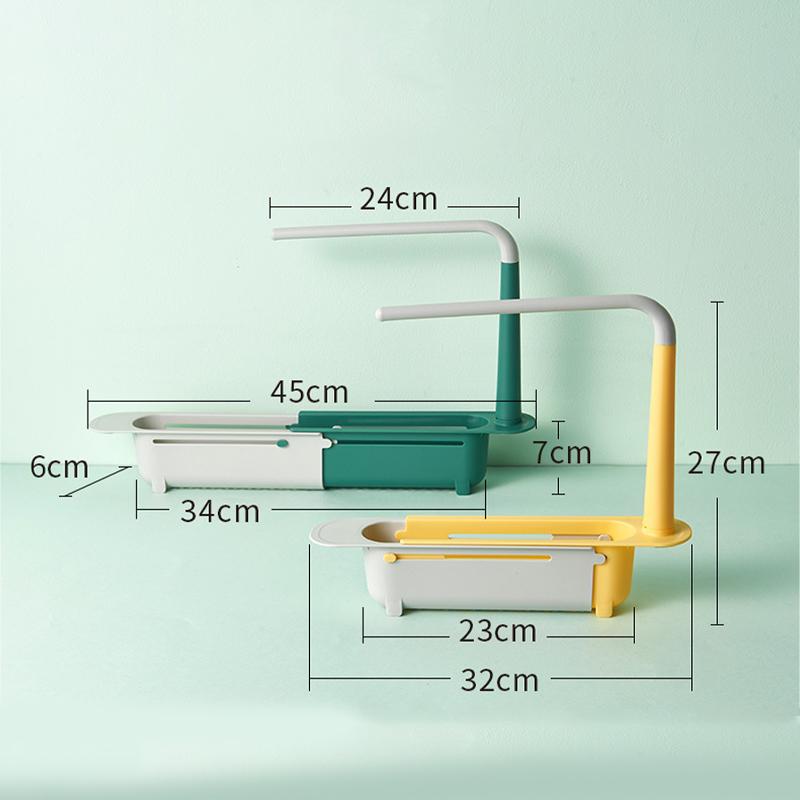 Updated Multifunctional Telescopic Sink Storage Rack