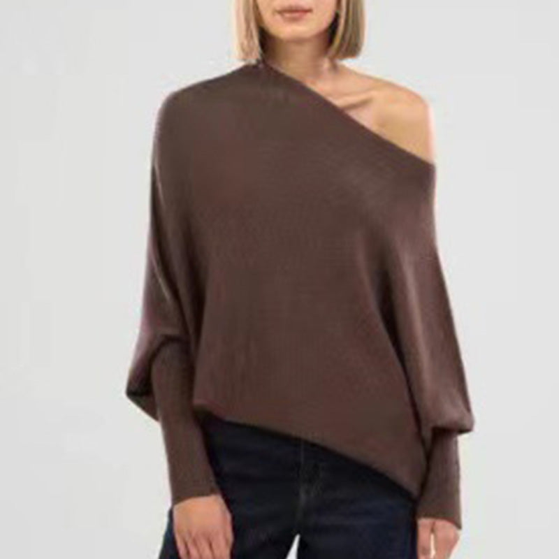 Knitted Shawl Pullover Sweater