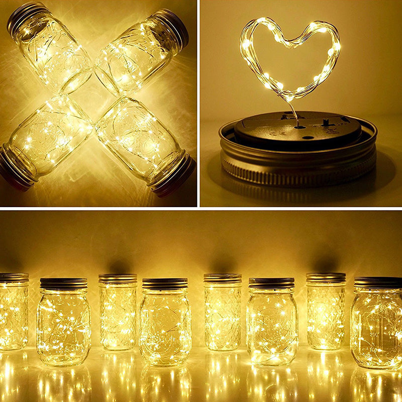 6-Pack Mason Jar Solar Lights