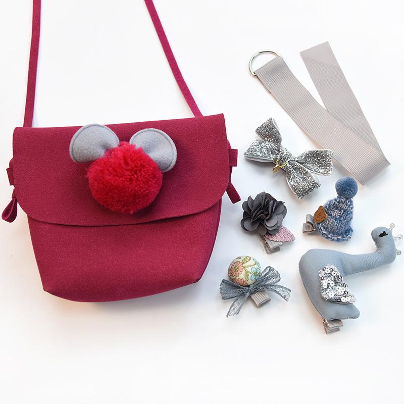 Children's Bag and Hair Clips Set