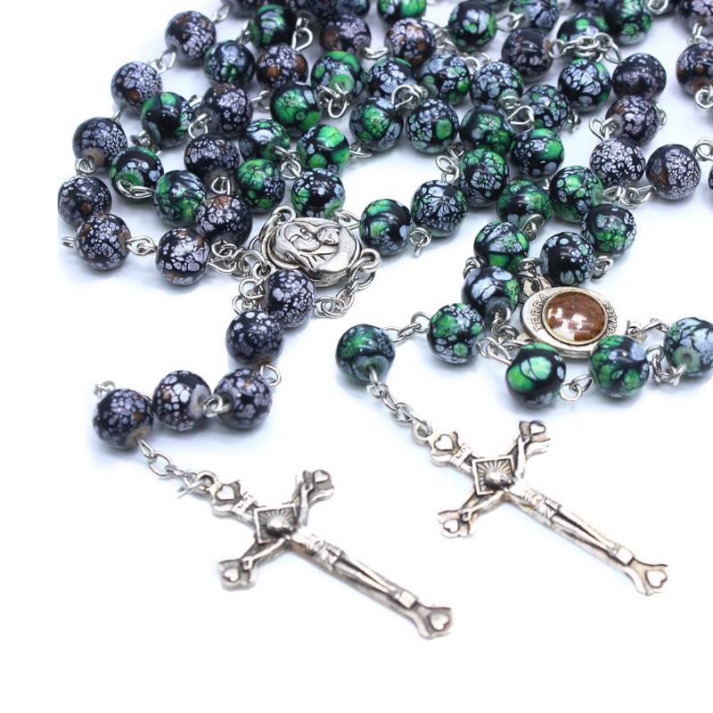 Handmade Blue Onyx Rosary Beads