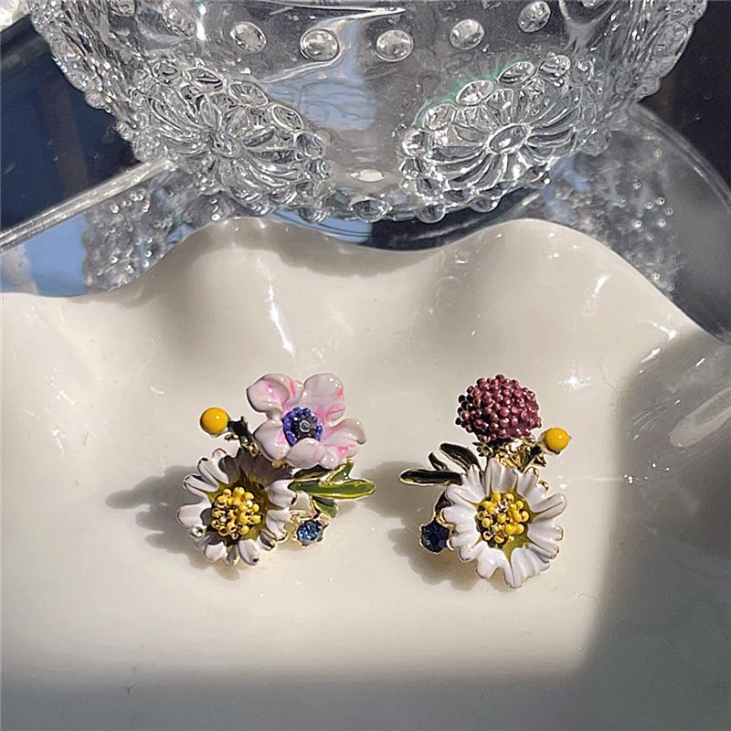 Daisy Flower Earrings