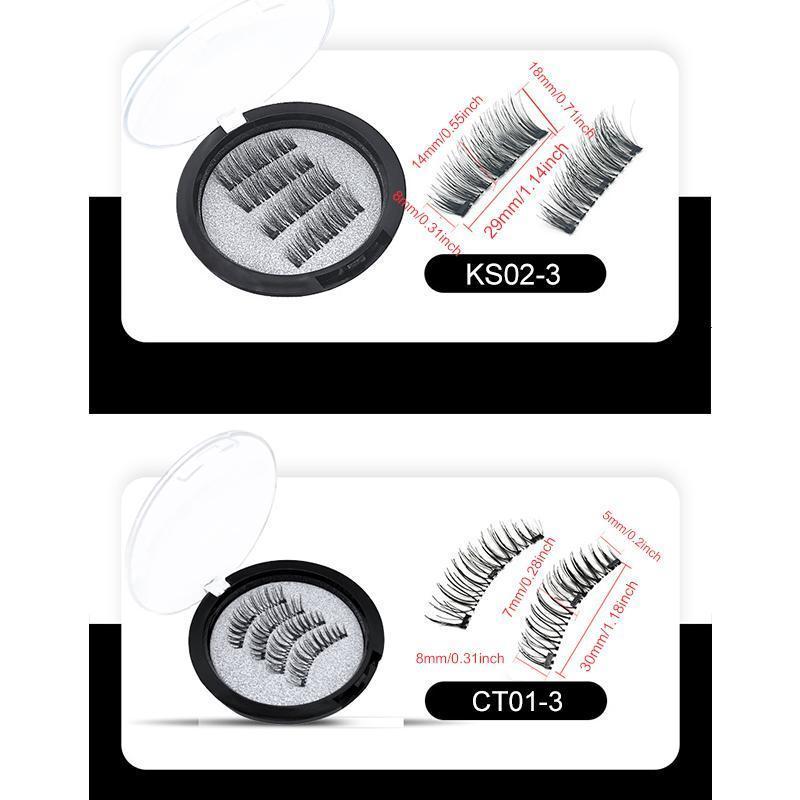 8D Magnetic Eyelashes without Glue