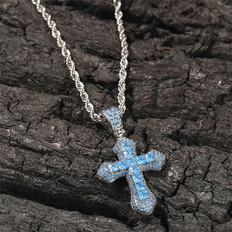 Hip Hop Zircon Cross Necklace