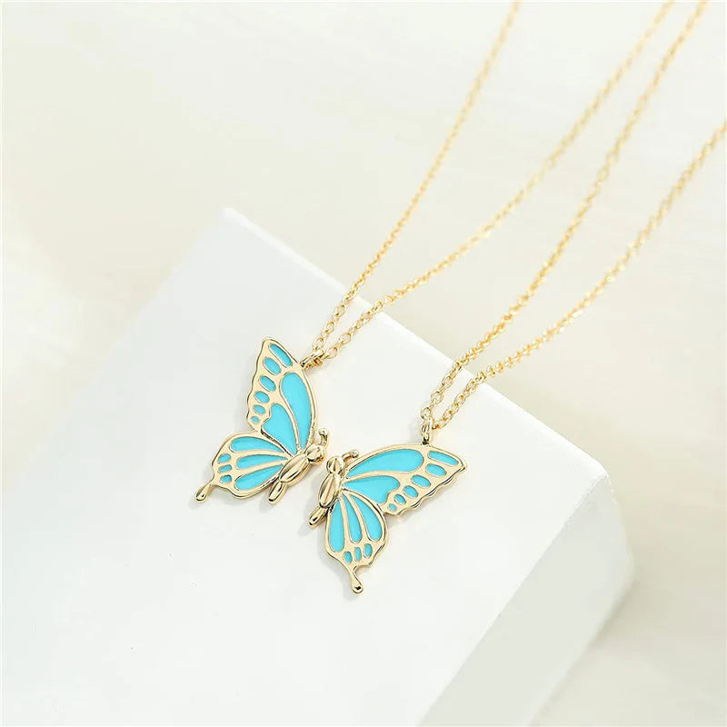 Colorful Butterfly Necklace