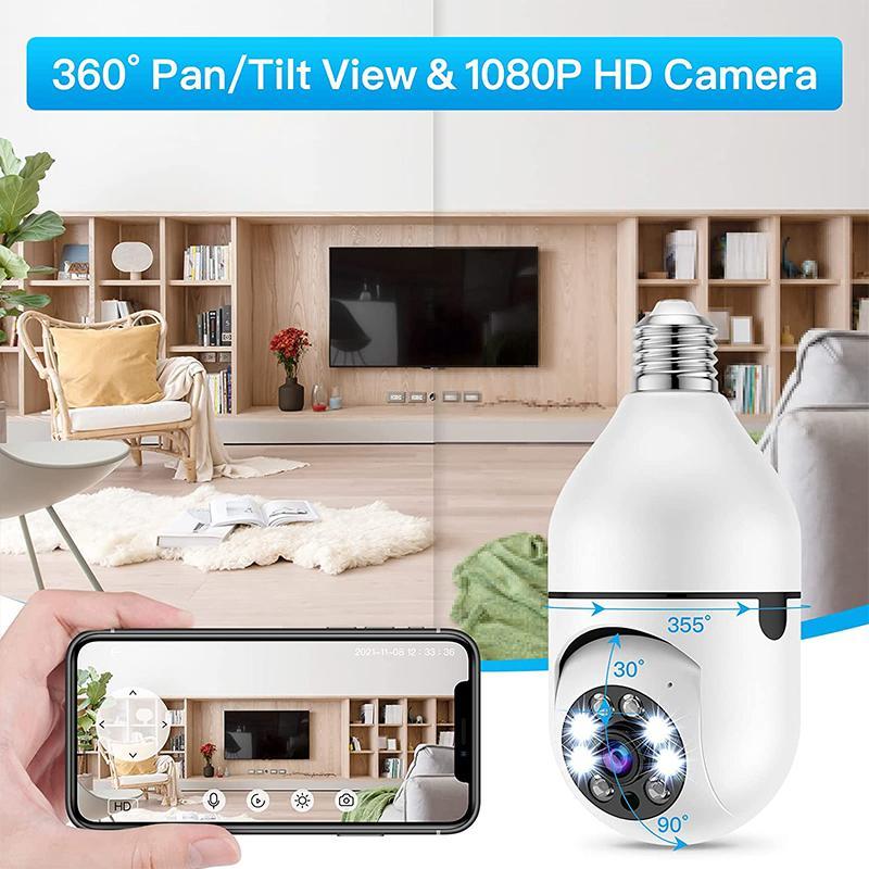 Wireless Wifi Light Bulb Camera Security Camera