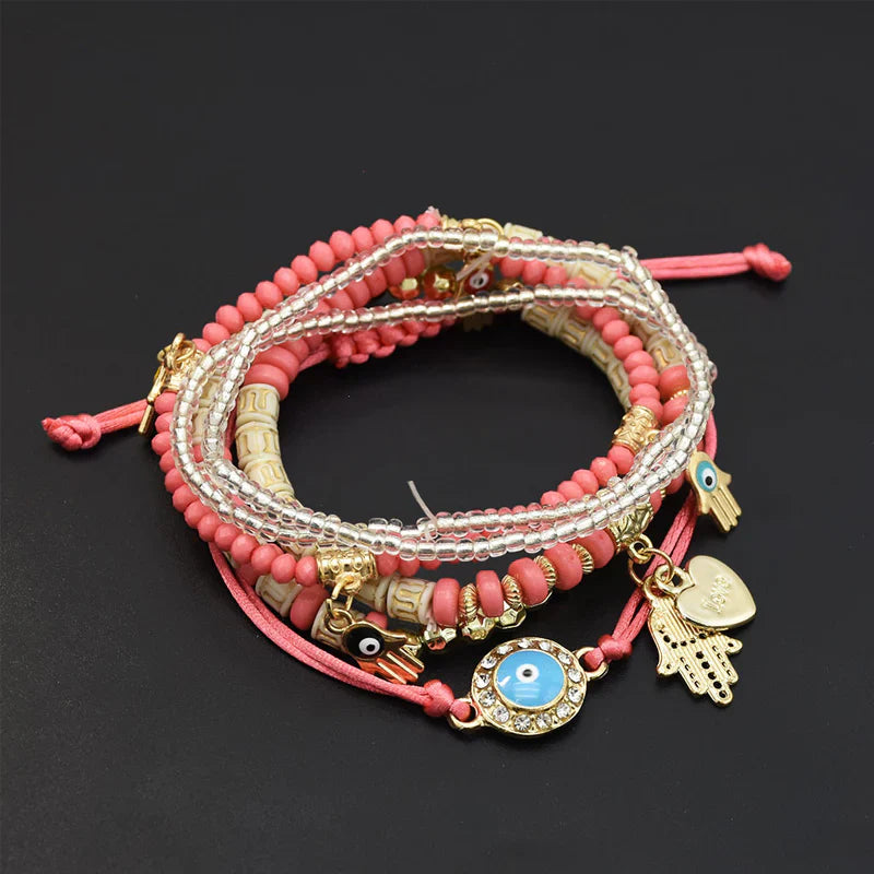 Multi-Layer Rice Bead Bracelets