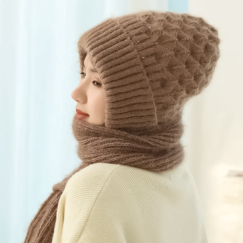 Integrated Ear Protection Windproof Cap Scarf