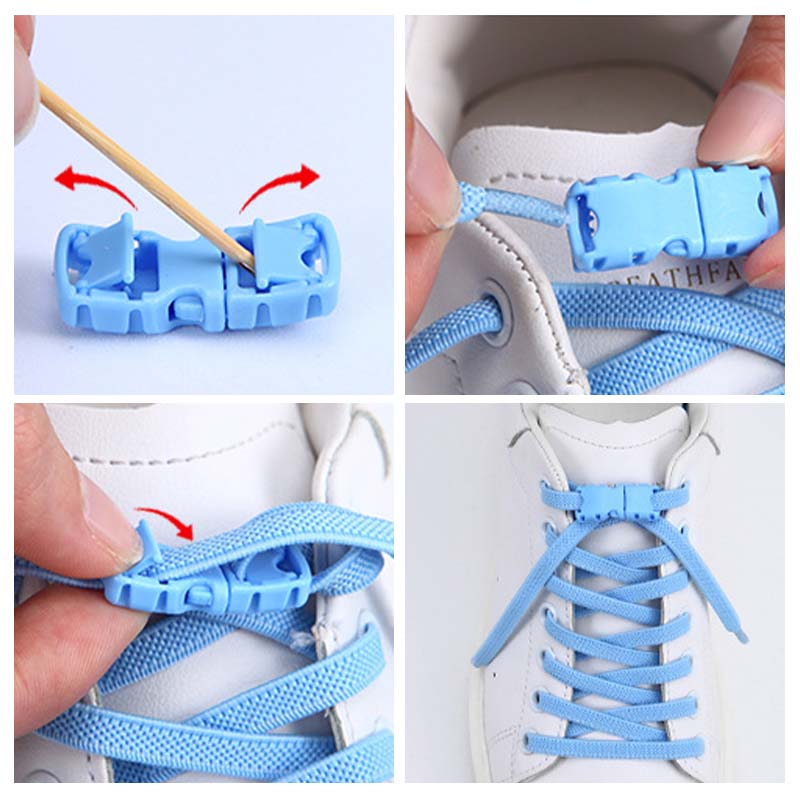 Lazy Shoelaces with Buckles