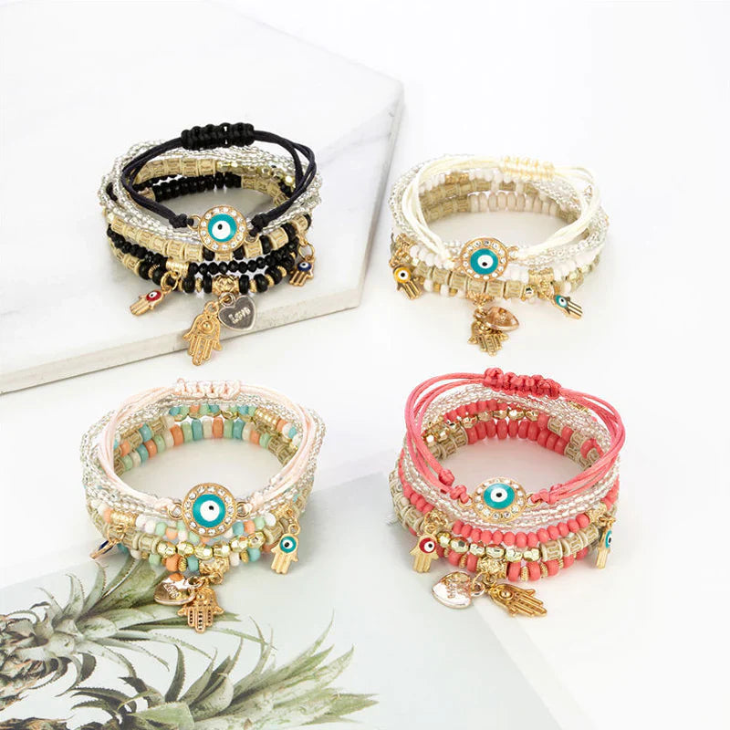 Multi-Layer Rice Bead Bracelets