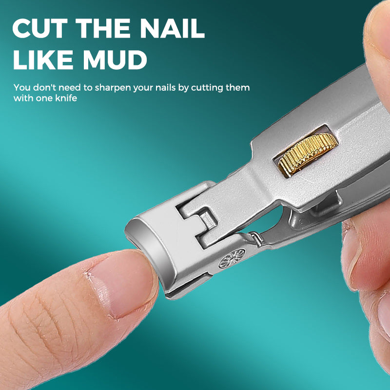 Stainless Steel Nail Clipper with Ring Lock