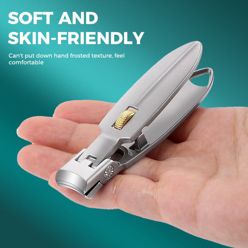 Stainless Steel Nail Clipper with Ring Lock