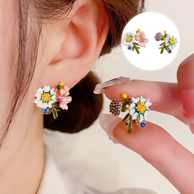 Daisy Flower Earrings