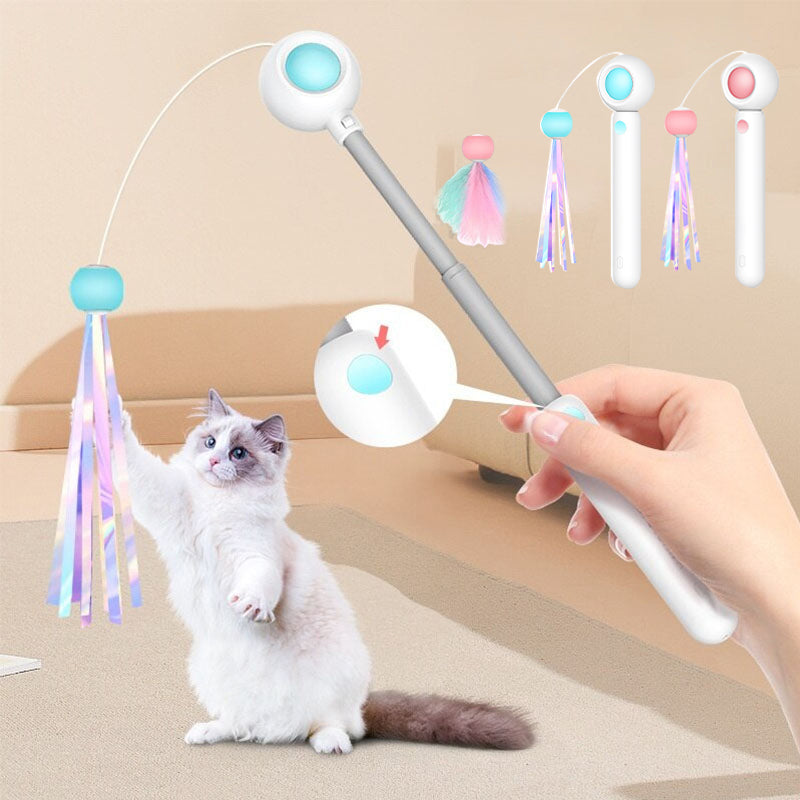 Pet Telescopic Laser Teasing Stick