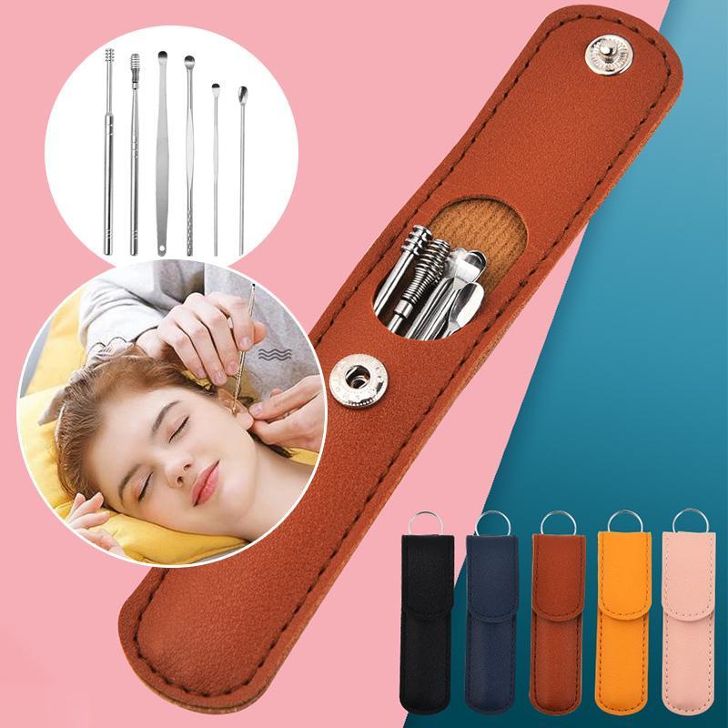 6pcs Innovative Spring Earwax Cleaner Tool Set