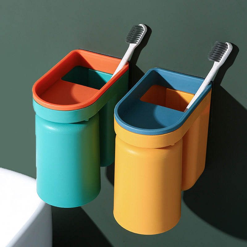 Punch-free toothbrush holder