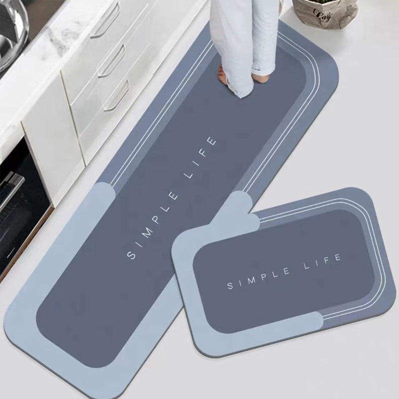 Diatom slime non slip floor mat