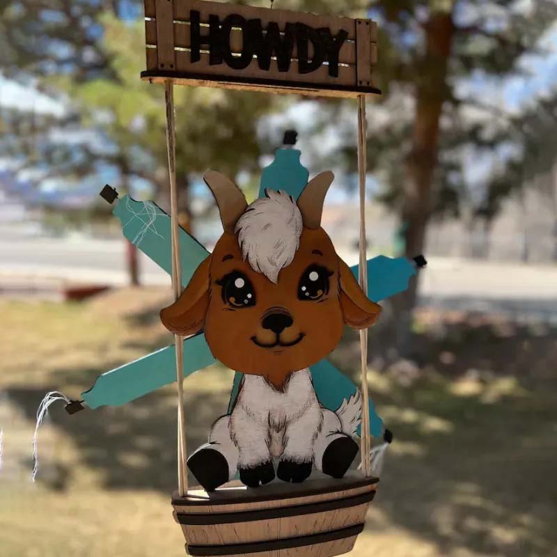 FUNNY Animal Windspinner Courtyard Decoration