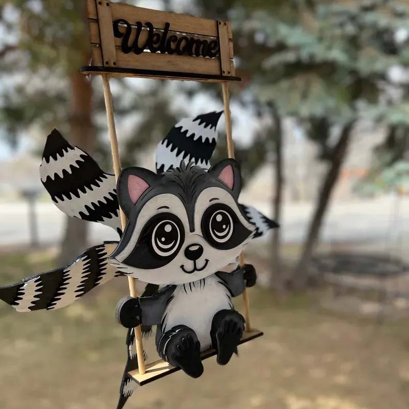 FUNNY Animal Windspinner Courtyard Decoration