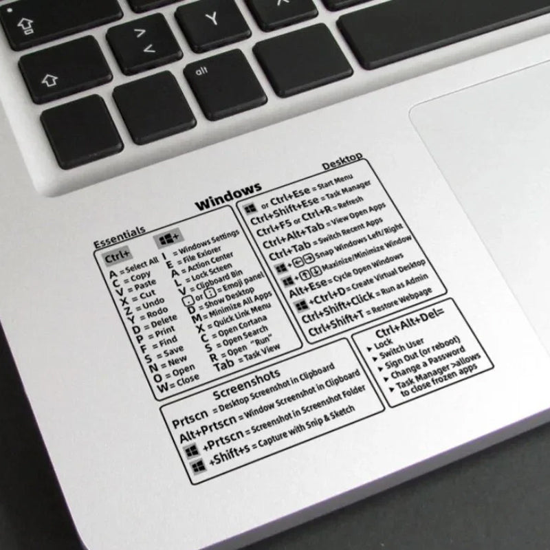 ⌨️Keyboard Shortcut Stickers （3 pcs）