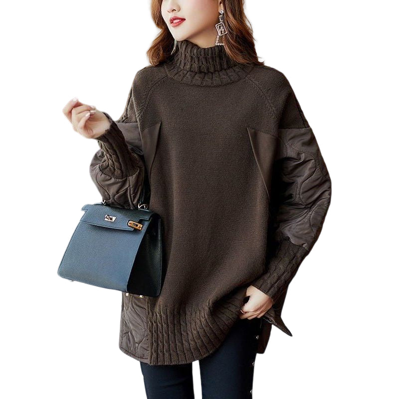 Stitching Fashion Knitted Sweater