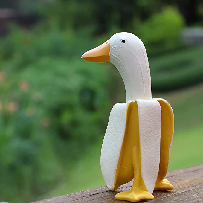 Creative Art-Banana Duck Gardening Ornament