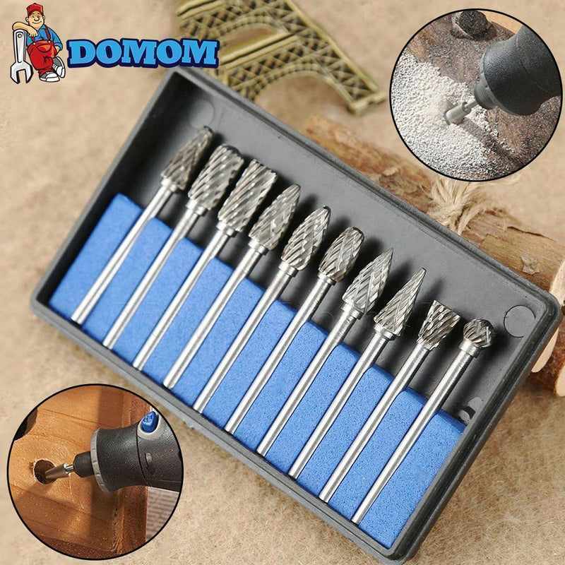 Premium Tungsten Steel Carbide Rotary Burr Set