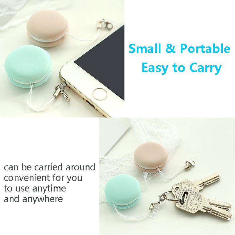 Macaron Mobile Phone Screen Wiper Keychain