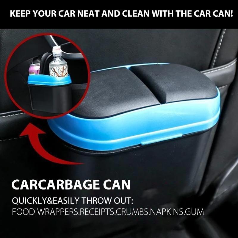 Car Trash Can with Double Lids