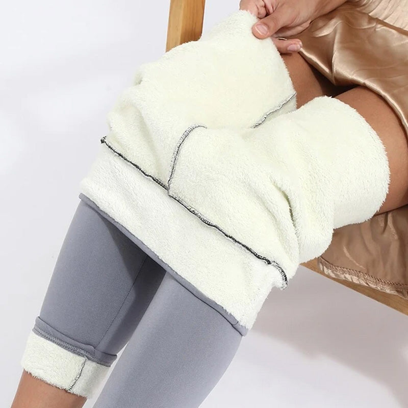 Women Lamb Cashmere Winter Leggings