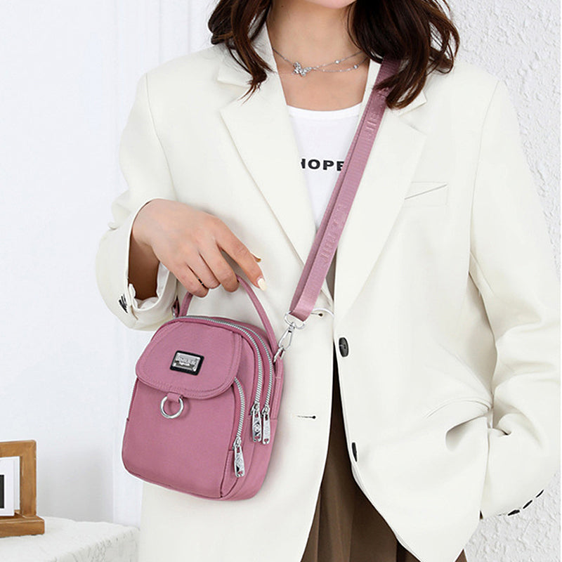 3 Layers Waterproof Casual Crossbody Bag Women Small Handbag