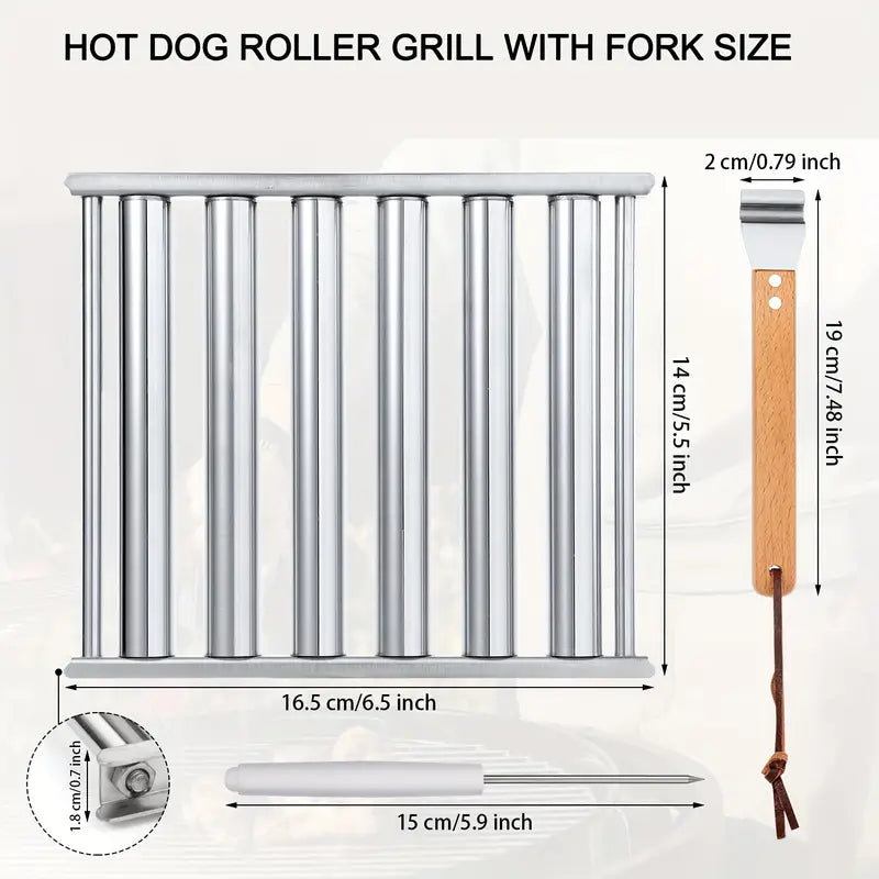 Hotdog Roller Stainless Steel Sausage Roll Rack