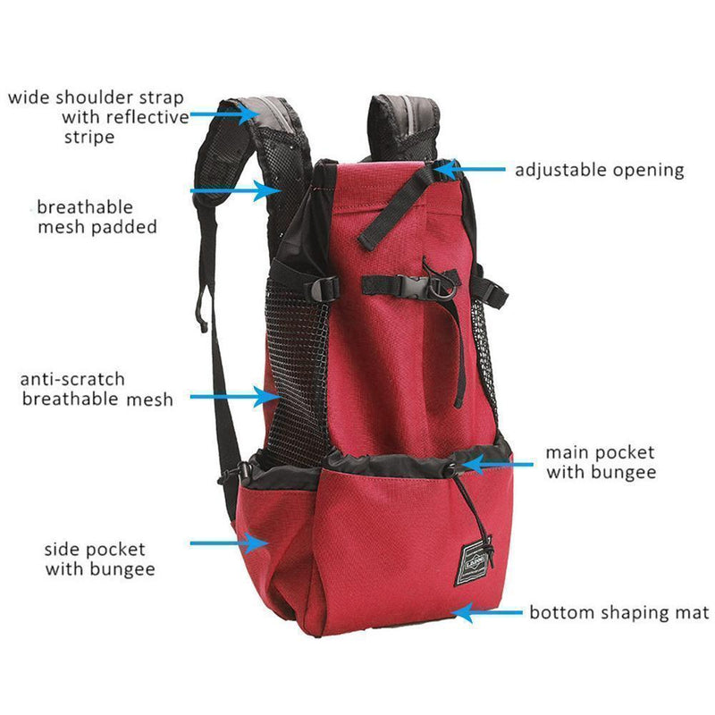 Double Backpack for the Pet Dog/Cat Passenger