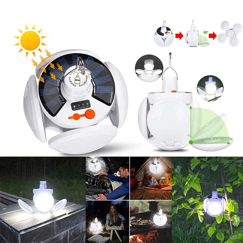 LED Solar Folding Football Light