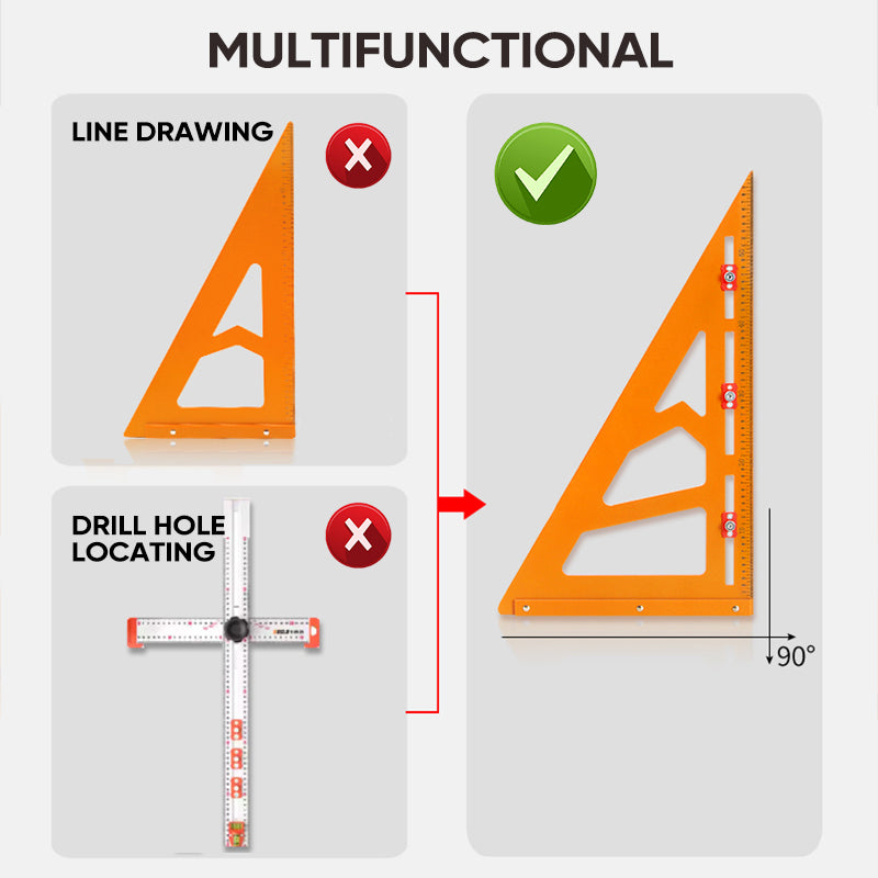 SAKER® Positioning Triangle Ruler