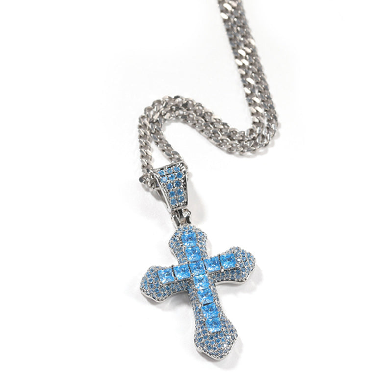 Hip Hop Zircon Cross Necklace