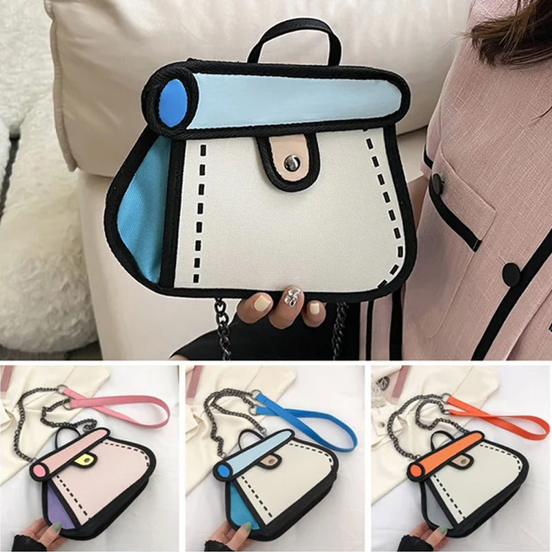 2D Cartoon Handbag