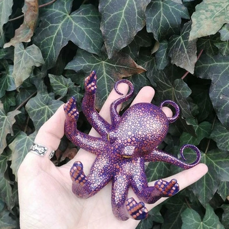 Anger Octopus Creative Decorative Sculpture