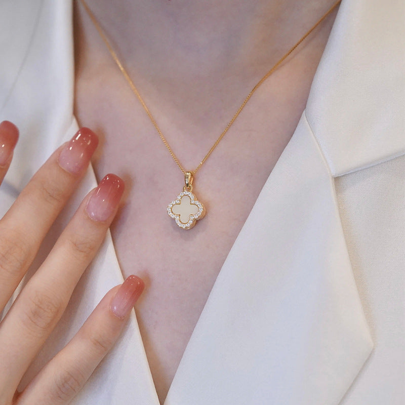 Elegant Four-leaf Clover Necklace