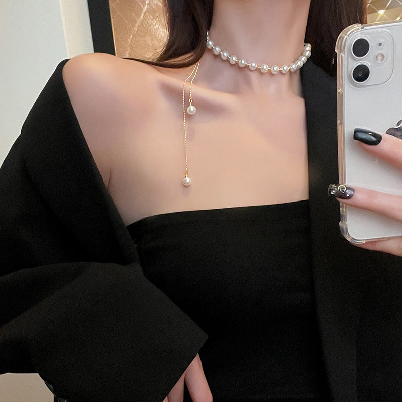 Pull-out Pearl Necklace