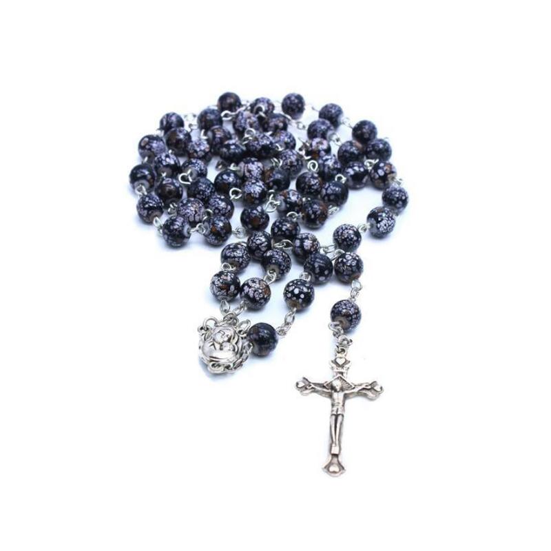 Handmade Blue Onyx Rosary Beads