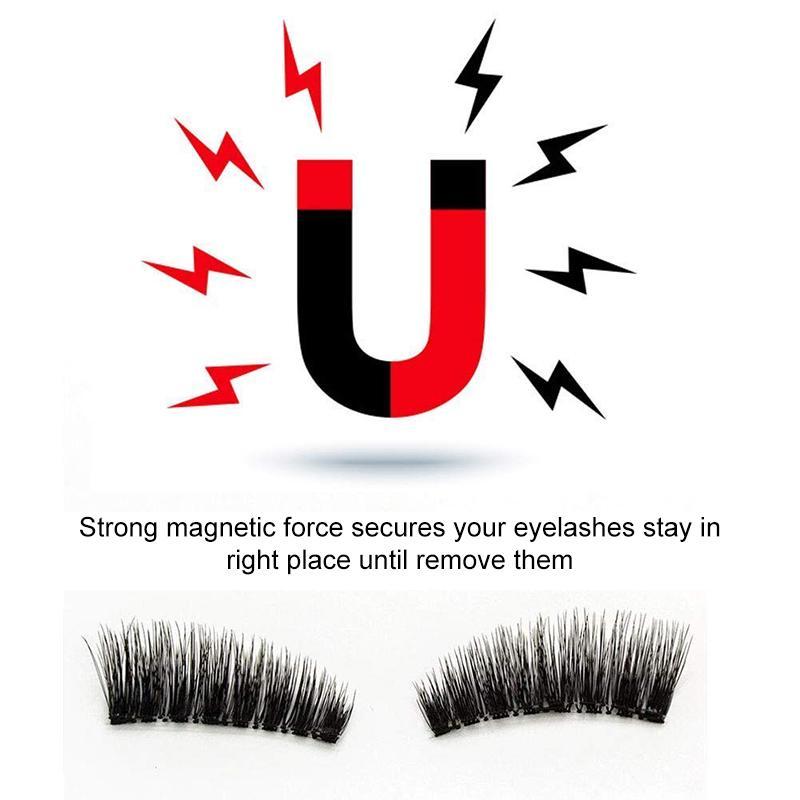 8D Magnetic Eyelashes without Glue