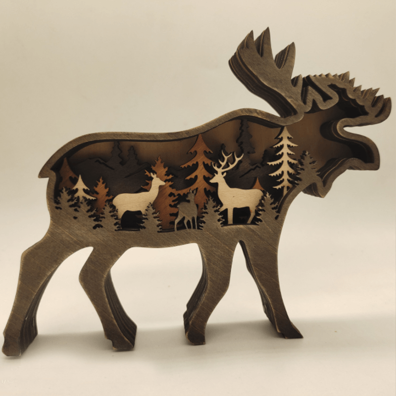 Creative Forest Animal Carving Handcraft Gift