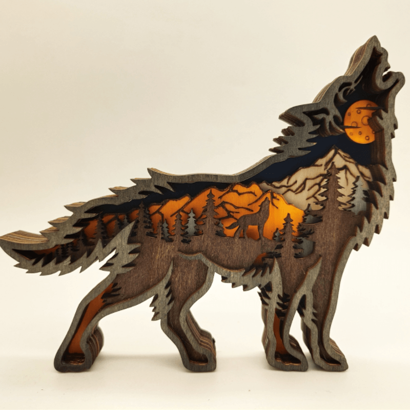 Creative Forest Animal Carving Handcraft Gift